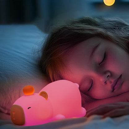 nuit paisibles avec veilleuse bébé rose