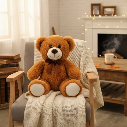 Ours en peluche marron doré