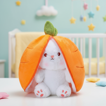 Peluche lapin carotte orange mignonne