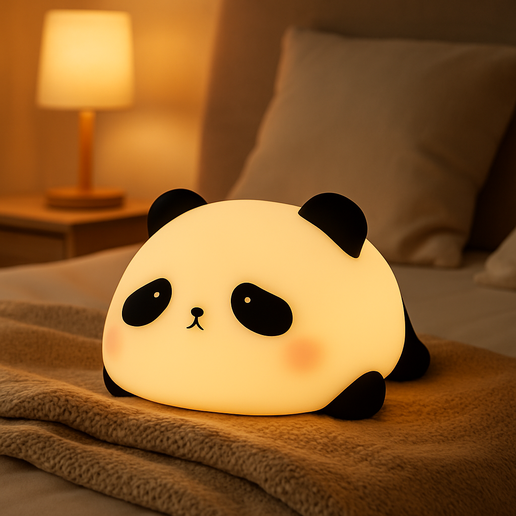 Pour calmer bébé avec veilleuse bébé panda