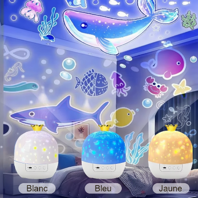 PROJECTEUR OCEAN AVEC COULEURS BLANC BLEU ET JAUNE