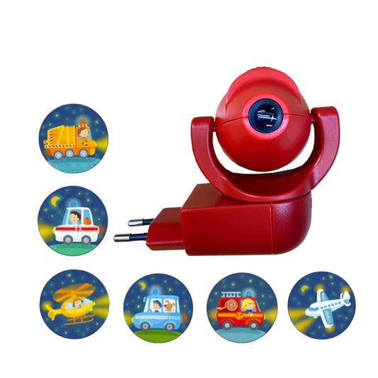 projection rouge vehicules lumineux pour bebe explorateur 