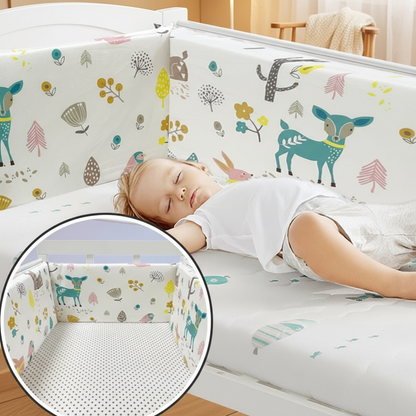 Tour de lit bébé forêt - Chambre chaleureuse avec détail motif