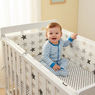 TOUR DE LIT BEBE GARCON  DOUX AVEC BEBE ASSIT