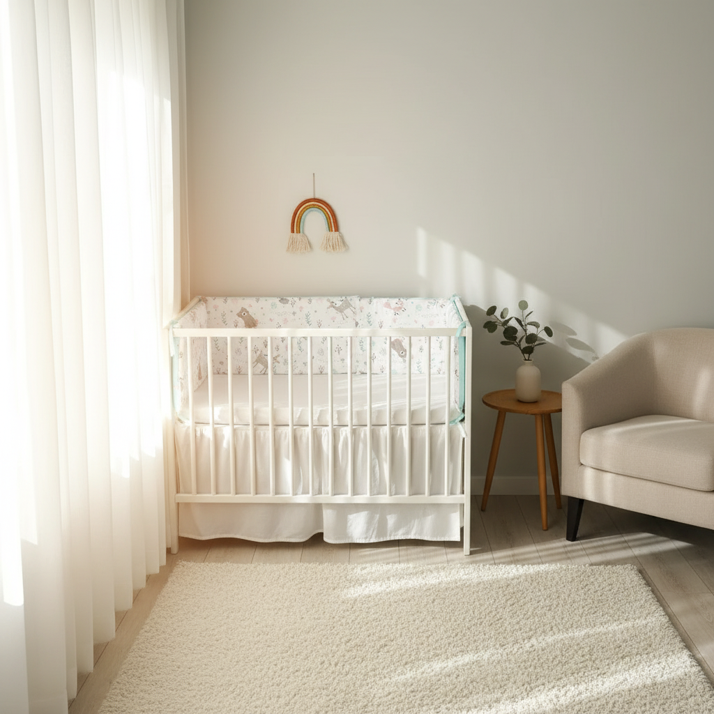 Tour lit bébé dans une chambre chaleureuse 