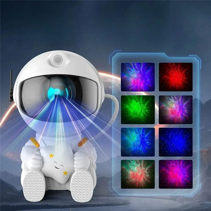veilleuse astronaute multicolore feerique pour bebe 