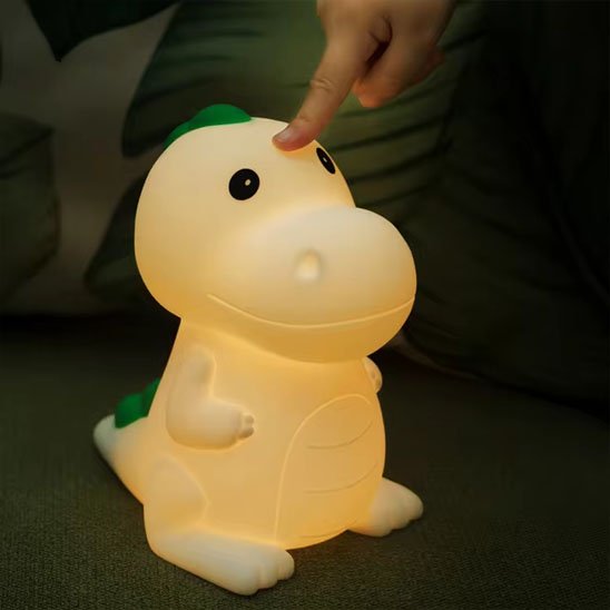 VEILLEUSE BEBE DINOSAURE JAUNE DOUCE ET AGREABLE 