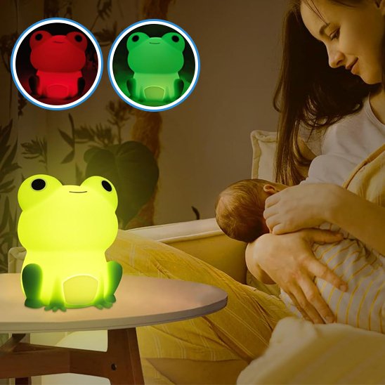 Veilleuse bébé en action créant lumière douce pour sommeil 