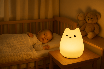 veilleuse bebe SweetDream™ - chat - mon bébé rêveur