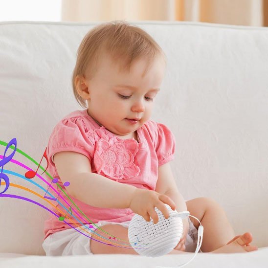 Veilleuse bruit blanc avec bébé assit 