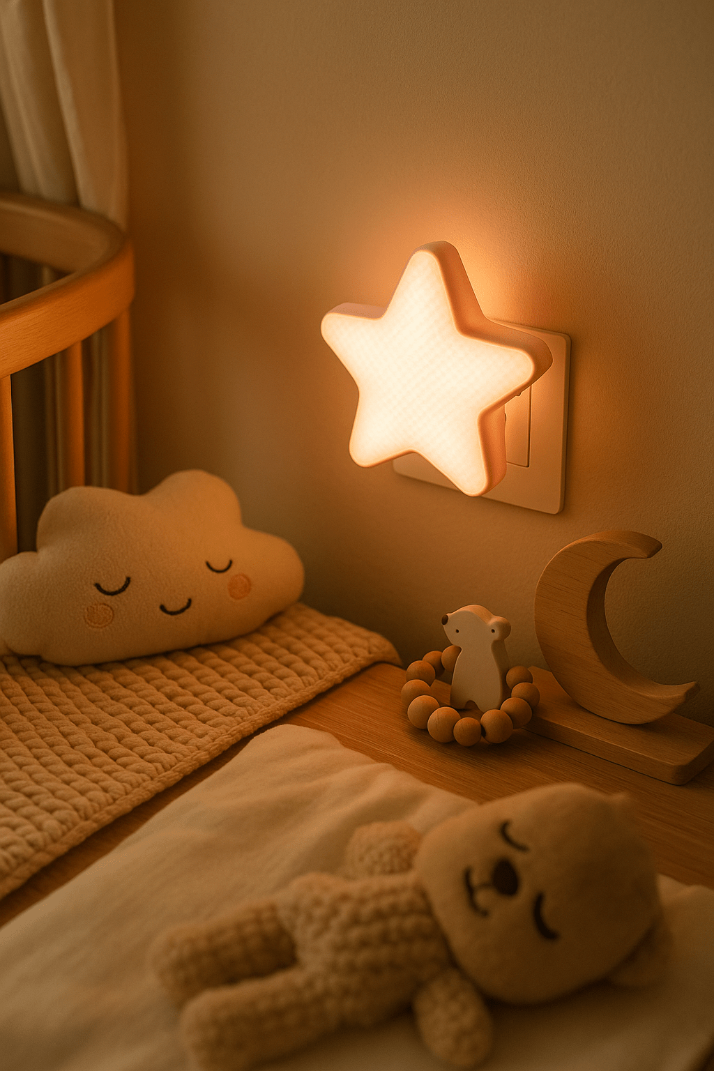 Veilleuse Etoile - StarGlowLED™ - Jaune - mon bébé rêveur