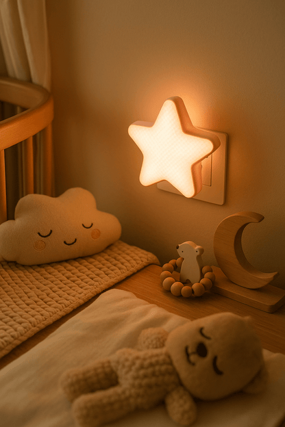 Veilleuse Etoile - StarGlowLED™ - Jaune - mon bébé rêveur