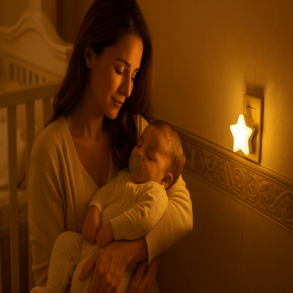 Veilleuse étoile - StarGlowLED™ - Jaune 