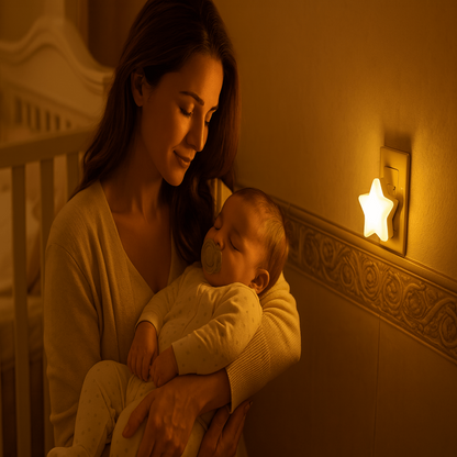 Veilleuse étoile - StarGlowLED™ - Jaune 