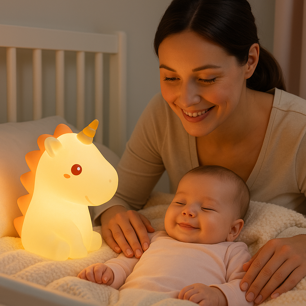 veilleuse licorne adorable pour bebe et maman