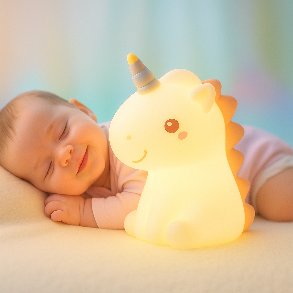veilleuse licorne douce paisible pour bébé