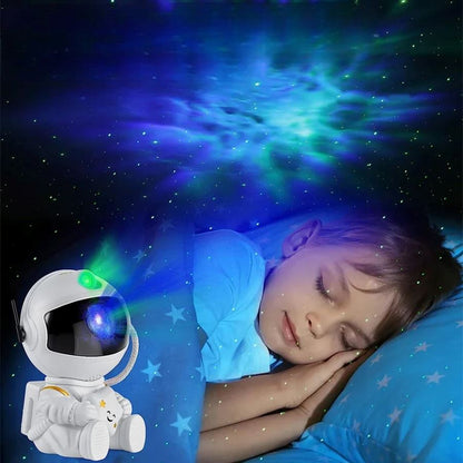 Veilleuse  projecteur astronaute multicolore féerique avec enfant 