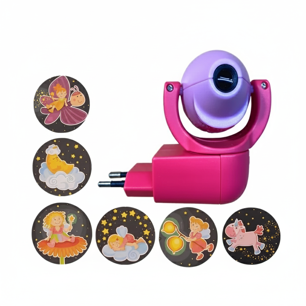 Veilleuse projecteur avec 6 disques de projection