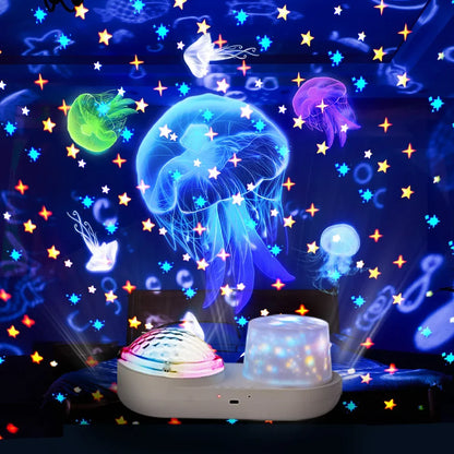 Veilleuse projecteur méduse colorer  