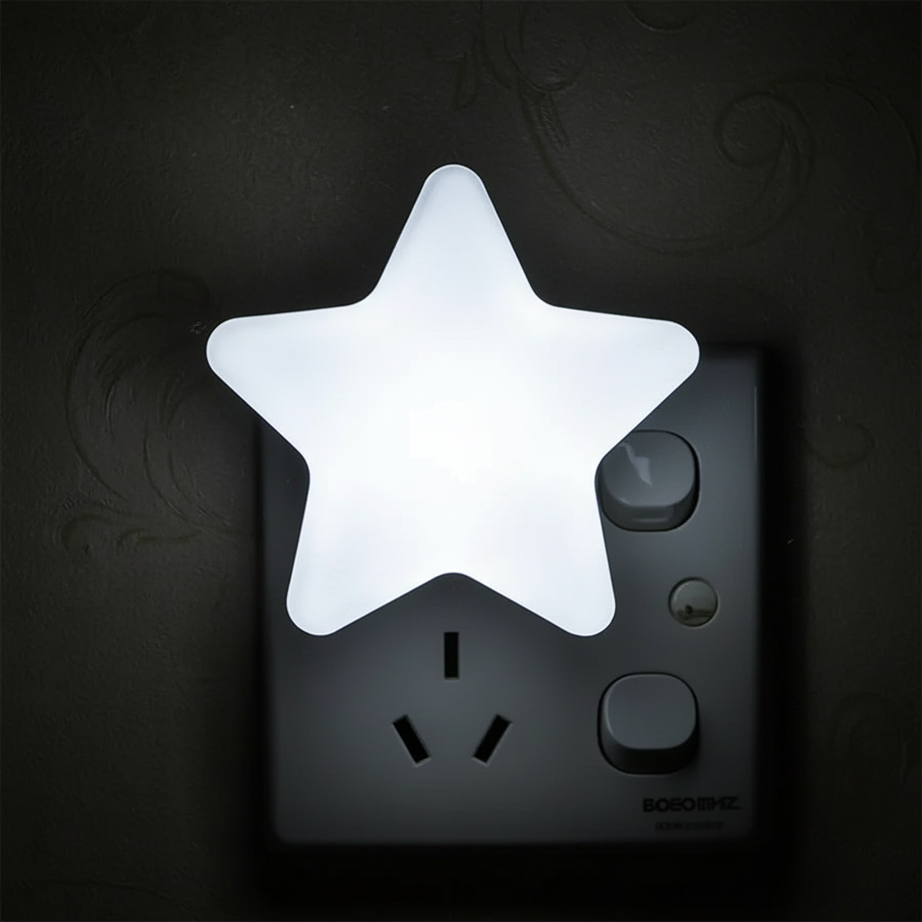 Veilleuse étoile sur prise murale